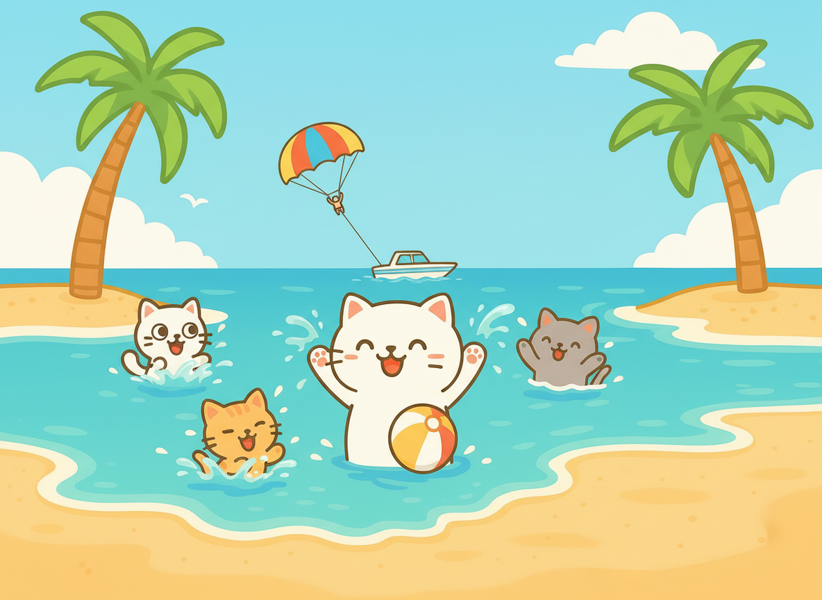 Water Splash Cats